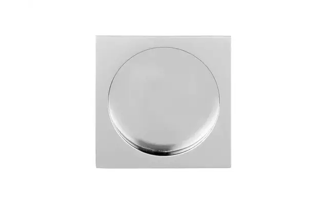 Schuifdeurkom RVS gepolijst Square LSQ54 vierkant 54mm inbouwdiepte 11mm