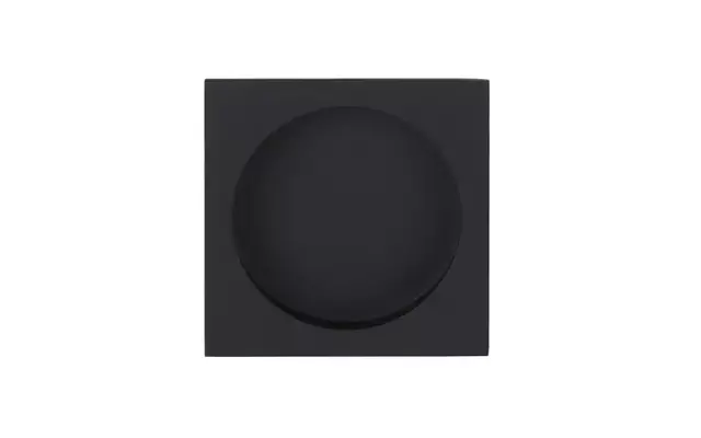 Schuifdeurkom Zwart Square LSQ54 vierkant 54mm inbouwdiepte 11mm