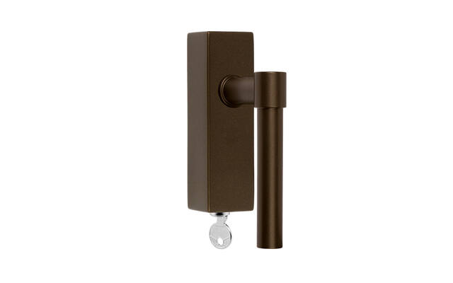 Draaikiep raamkruk Brons One Piet Boon PBL15-DKLOCK Afsluitbaar 124mm