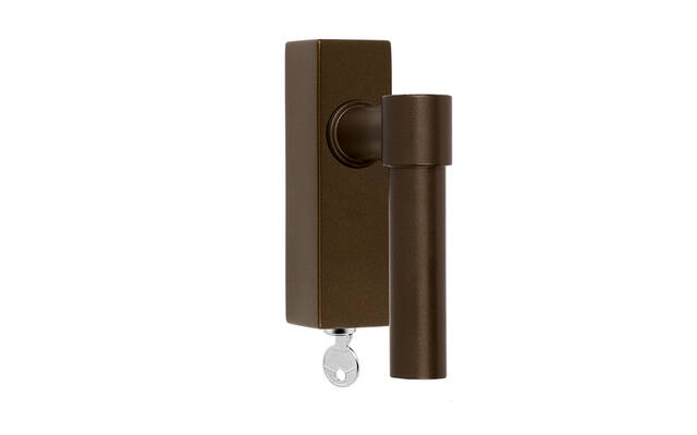 Draaikiep raamkruk Brons One Piet Boon PBL20-DKLOCK Afsluitbaar 121mm