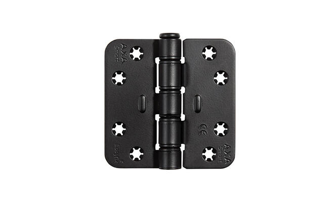Schijflagerscharnier Zwart AXA 1677 easyfix 89mm ronde hoek