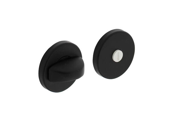 Intersteel WC-garnituur Zwart rond verdekt 50x7mm
