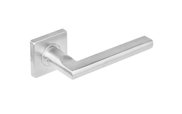 Intersteel Deurkruk RVS Hoek 90 graden plat vierkante rozet 53x53x8mm