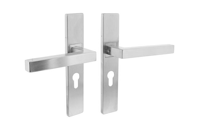 Intersteel Deurkruk RVS Vierkant op schild 220x41x9mm PC55
