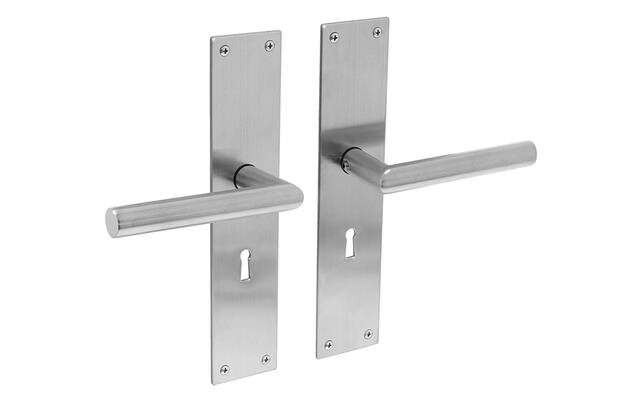Intersteel Deurkruk RVS Jura op schild 250x55x2mm SL56