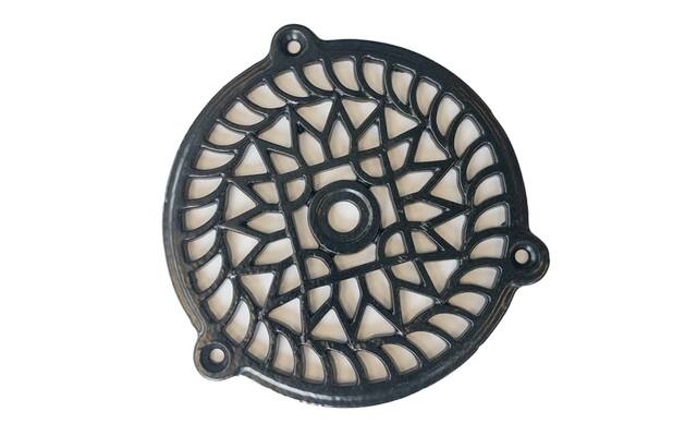 Ventilatierooster Zwart Authentiek rond 180mm