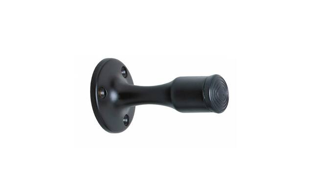 Intersteel Deurstop Zwart recht model, lengte 85mm