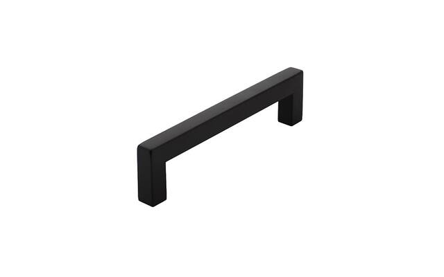 Intersteel Meubelgreep Zwart vierkant 128mm h.o.h.