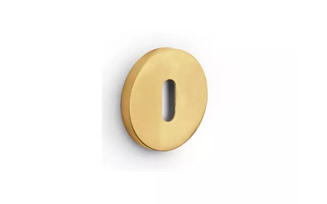 Sleutelrozet Mat goud PVD Intro rond 52mm, 6mm dik