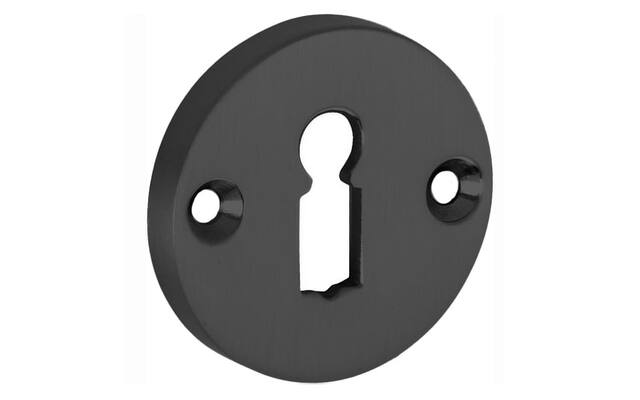 Sleutelrozet Zwart rond opschroevend 50mm