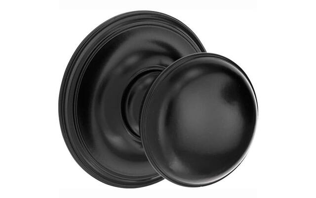 Voordeurknop Zwart Klassiek rond 60mm