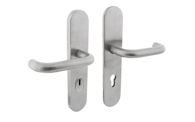 Intersteel Veiligheidsbeslag SKG*** met kerntrekbeveiliging profielcilindergat 72 mm achterdeurbeslag RVS
