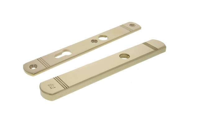 Veiligheidsschilden set Messing Art Deco Blind/PC92 SKG3
