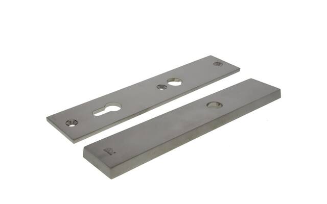 Veiligheidsschilden set Mat nikkel PVD Bauhaus Blind/PC92 SKG3