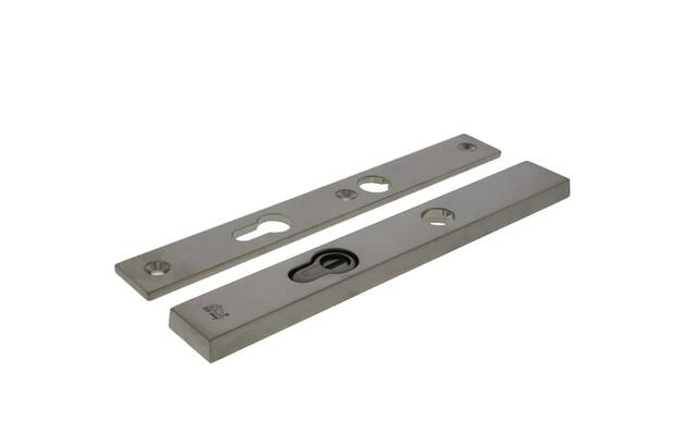Veiligheidsschilden set Kerntrek Mat nikkel PVD Smal PC72 SKG3