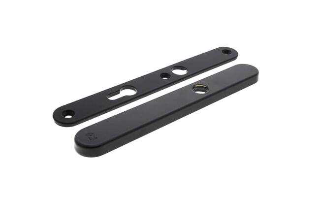Veiligheidsschilden set Zwart Ovaal Blind/PC72 SKG3