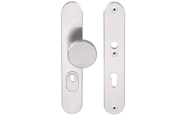Veiligheidsschilden Ovaal RVS Basics LB60-50KT kerntrek PC72 SKG3, met ronde knop