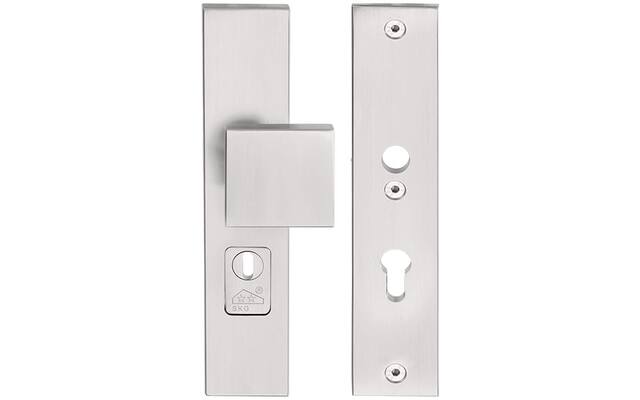 Veiligheidsschilden Rechthoek RVS Square LSQ60-50KT kerntrek PC72, SKG3, met vierkante knop