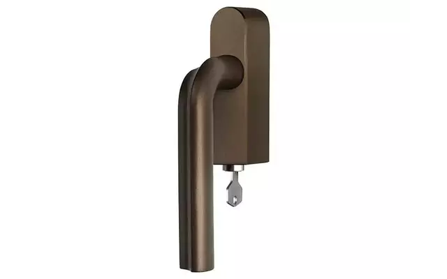 Draaikiep raamkruk Brons David Rockwell Eclipse DR100-DKLOCK-O Rechts Afsluitbaar