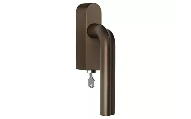 Draaikiep raamkruk Brons David Rockwell Eclipse DR100-DKLOCK-O Links Afsluitbaar