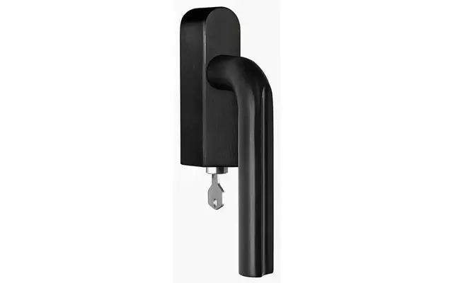 Draaikiep raamkruk Mat Zwart PVD David Rockwell Eclipse DR101-DKLOCK-O Links Afsluitbaar