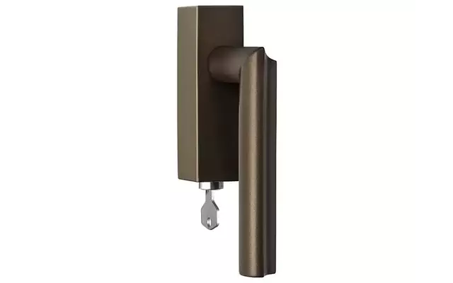 Draaikiep raamkruk Brons David Rockwell Eclipse DR102-DKLOCK Links Afsluitbaar
