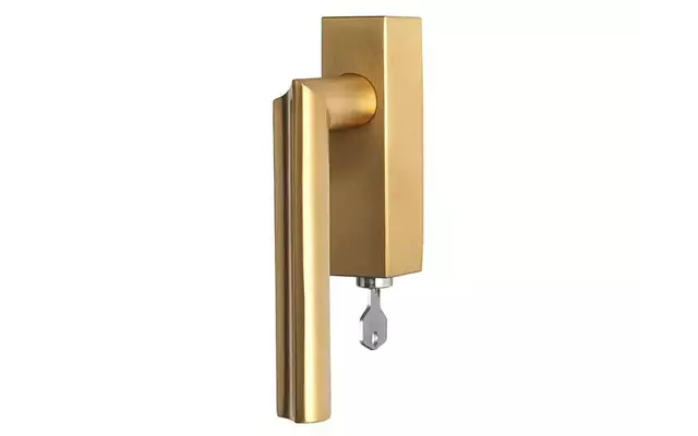 Draaikiep raamkruk Mat goud PVD David Rockwell Eclipse DR102-DKLOCK Rechts Afsluitbaar