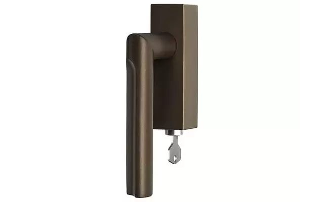 Draaikiep raamkruk Brons David Rockwell Eclipse DR103-DKLOCK Rechts Afsluitbaar