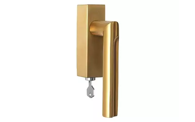 Draaikiep raamkruk Mat goud PVD David Rockwell Eclipse DR103-DKLOCK Links Afsluitbaar