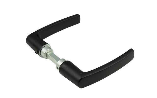 Deurkruk Zwart aluminium Ami Blokmodel type 332 Ral 9005