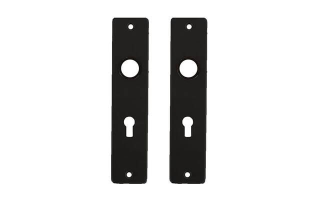 Kortschild Cilinder Zwart aluminium geperst Ami 180/41 PC55 Ral 9005