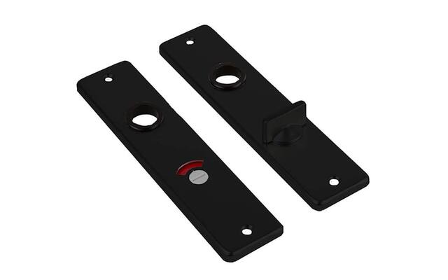 Kortschild WC Zwart aluminium geperst Ami 180/41 WC63 Ral 9005