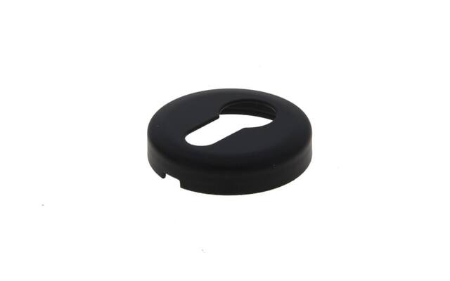 Profielcilinderrozet Zwart Solo klik 50mm