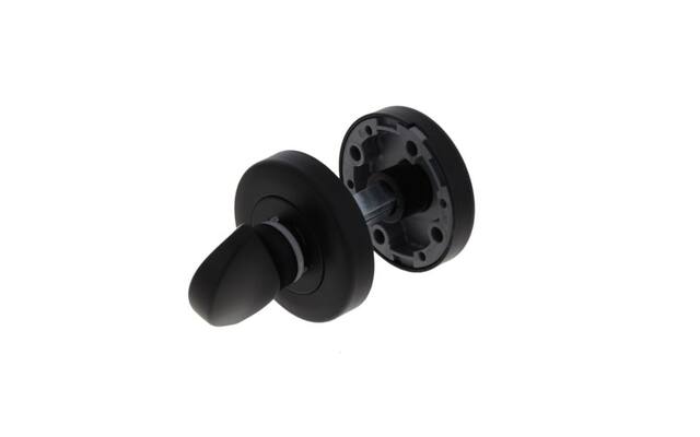 WC-garnituur Zwart Solo klik 50mm