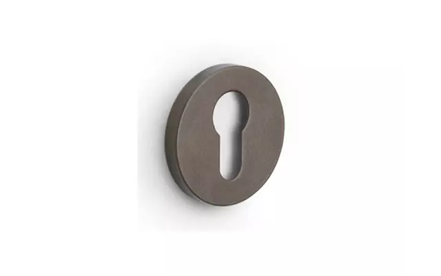 Profielcilinderrozet Brons Intro rond 52mm, 6mm dik