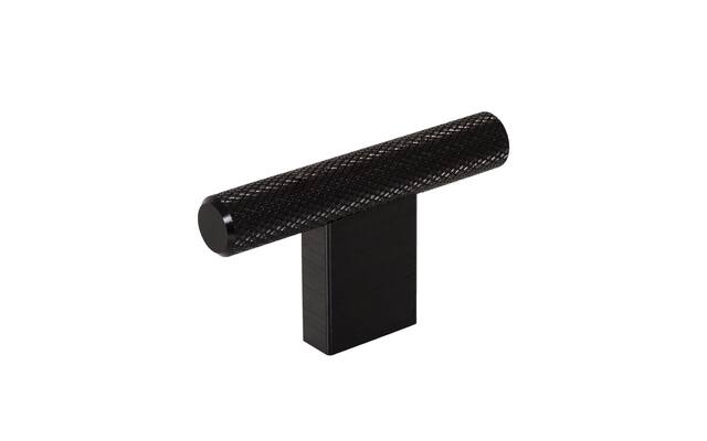 Meubelknop T- Knop Graf Zwart rond 10mm