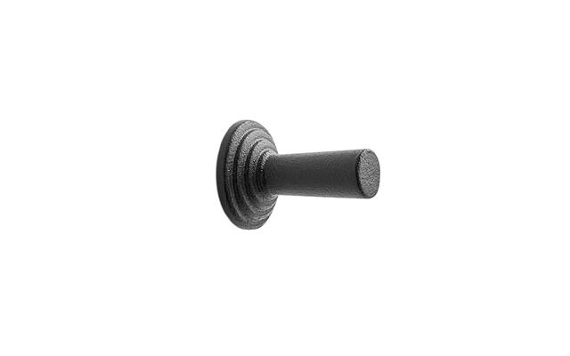 Meubelknop Motion rond 22mm H-30mm oud Zwart