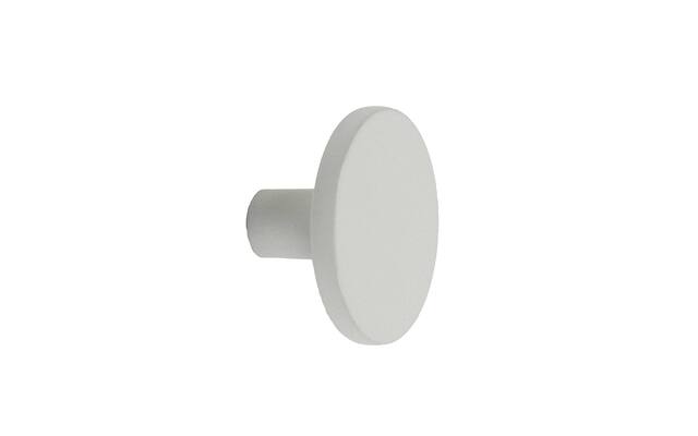Meubelknop Como rond 26 H-18mm Wit