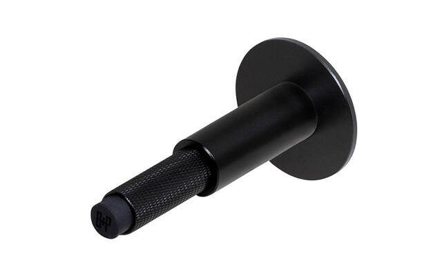 Deurstop wand Cross Zwart diamond-cut 96mm