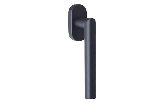 Draaikiep raamkruk Gunmetal PVD Milaan 19mm x 135mm
