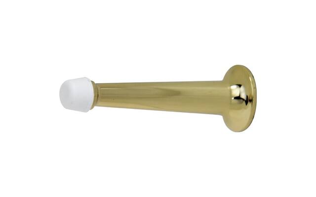 Deurstopper Messing 80mm wandbevestiging