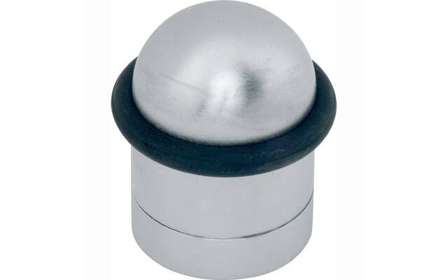 Deurstopper Mat chroom Cilinder 32mm