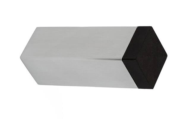 Deurstopper RVS vierkant wandmontage 25x25x78mm