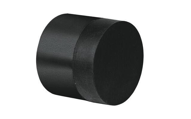 Deurstopper Zwart rond wandmontage 30x26mm