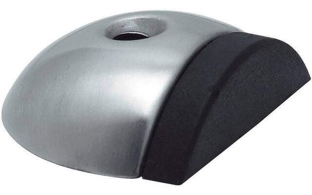 Deurstopper RVS halve bol vloermontage 56x47mm