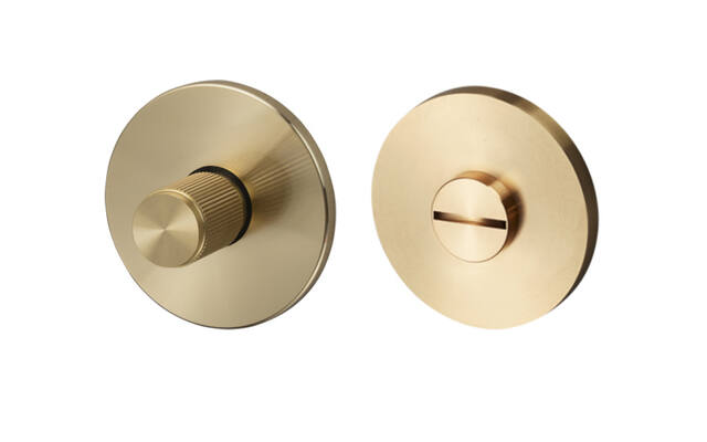 WC-sluiting Linear Messing stripe milled rond 57mm