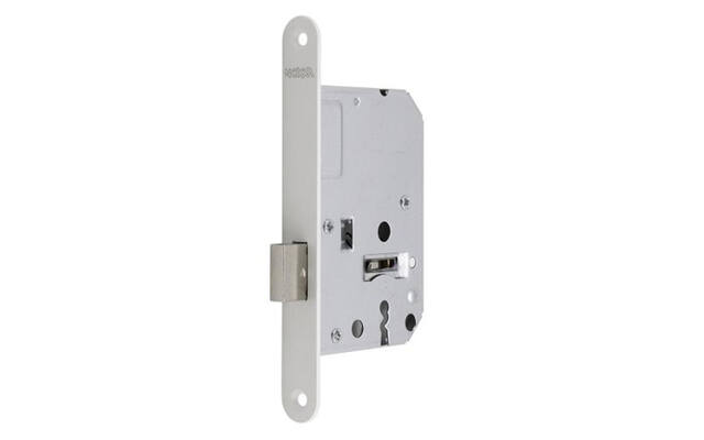 Insteek kastslot klavier Wit doornmaat 50, 1200 serie 174x20mm, hoogwaardig slot