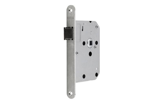 Insteek loopslot RVS doornmaat 50, 1200 serie 174x20mm, hoogwaardig slot