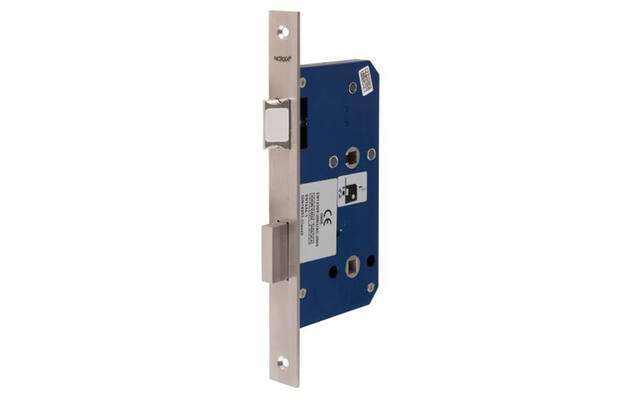 Insteek wc-badkamerslot WC72 RVS doornmaat 60, rechthoekig 235x20mm
