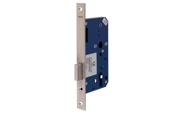 Insteek kastslot cilinder RVS doornmaat 60, rechthoekig 235x20mm
